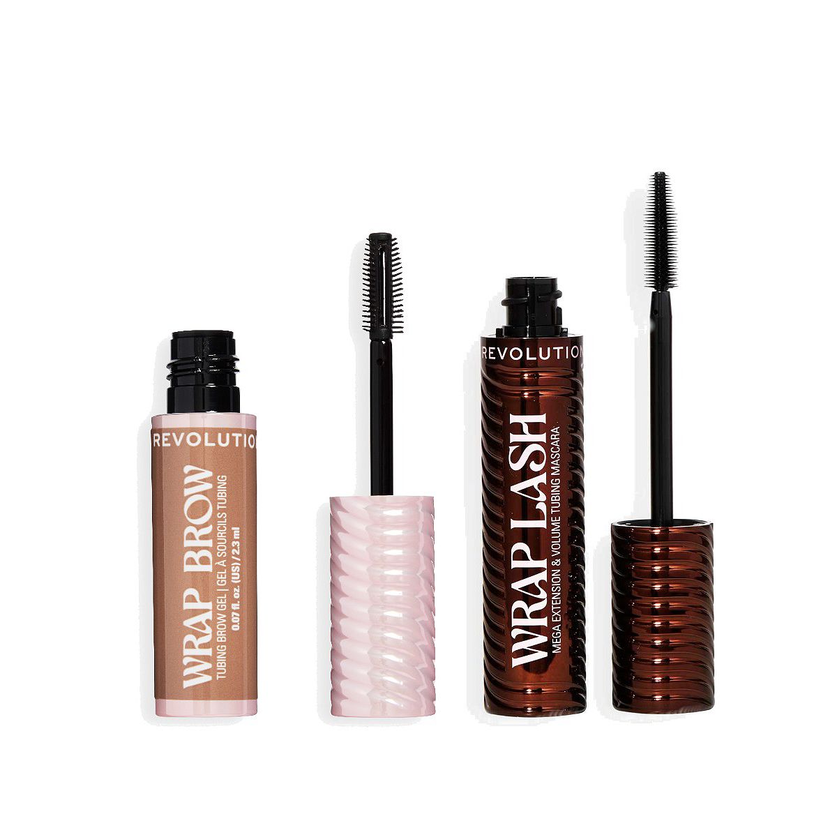 Revolution Beauty Revolution Wrap Tubing Mascara Brow Duo Brown/medium Brown