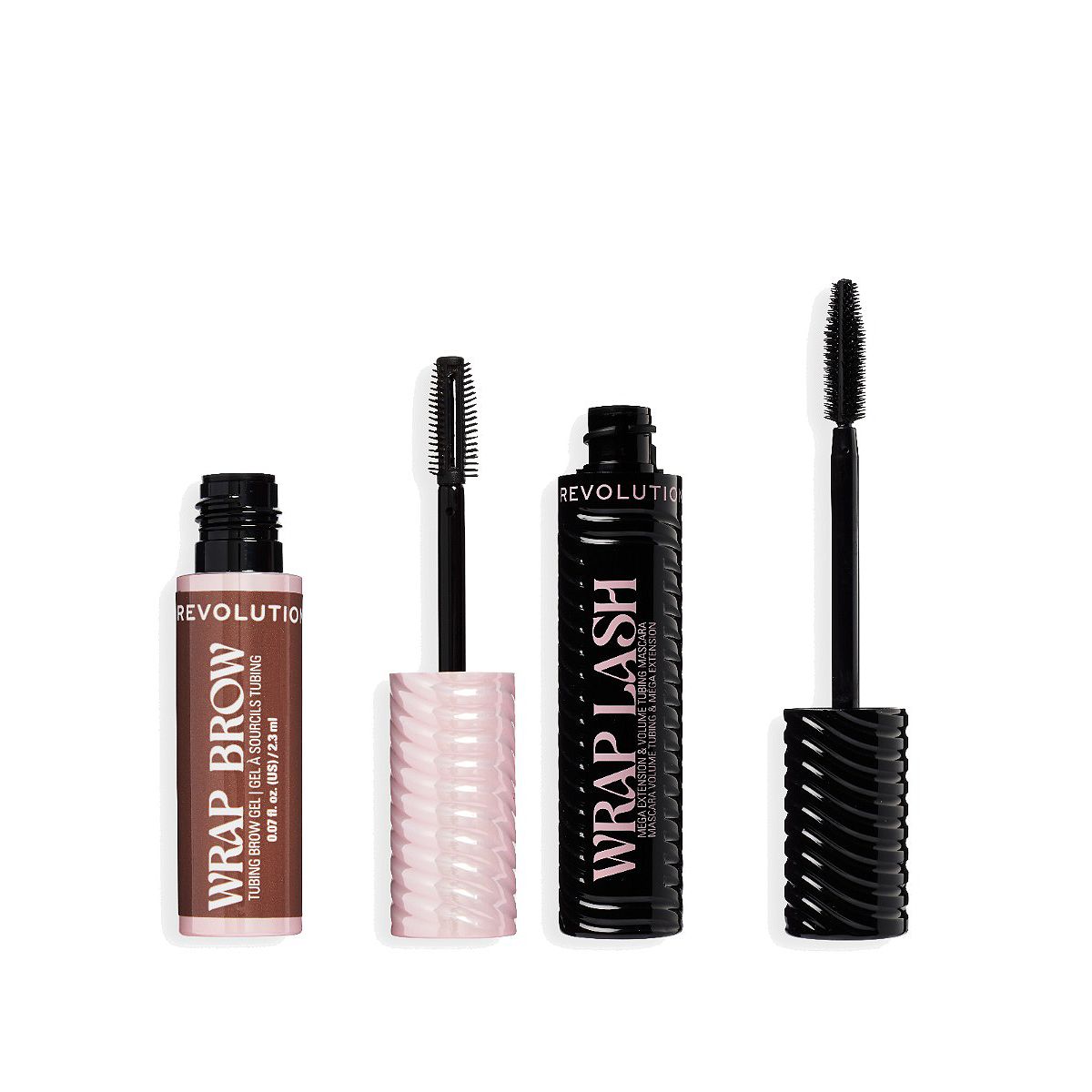 Revolution Beauty Revolution Wrap Tubing Mascara Brow Duo Black/dark Brown