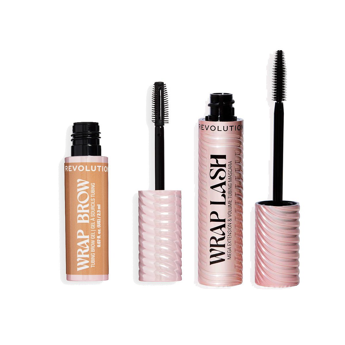 Revolution Beauty Revolution Wrap Tubing Mascara Brow Black/cool Medium Brown