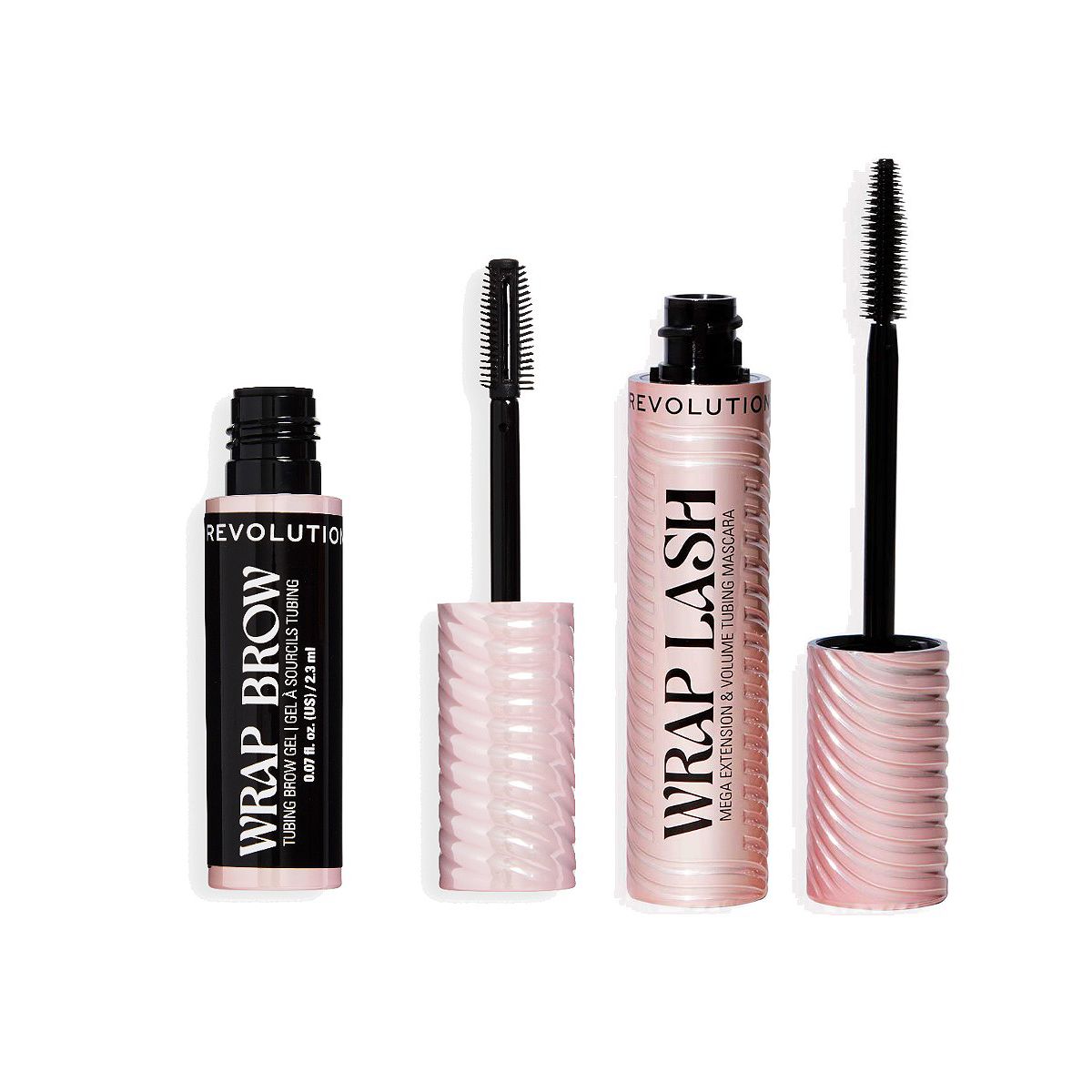 Revolution Beauty Revolution Wrap Tubing Mascara Brow Duo Black/ebony