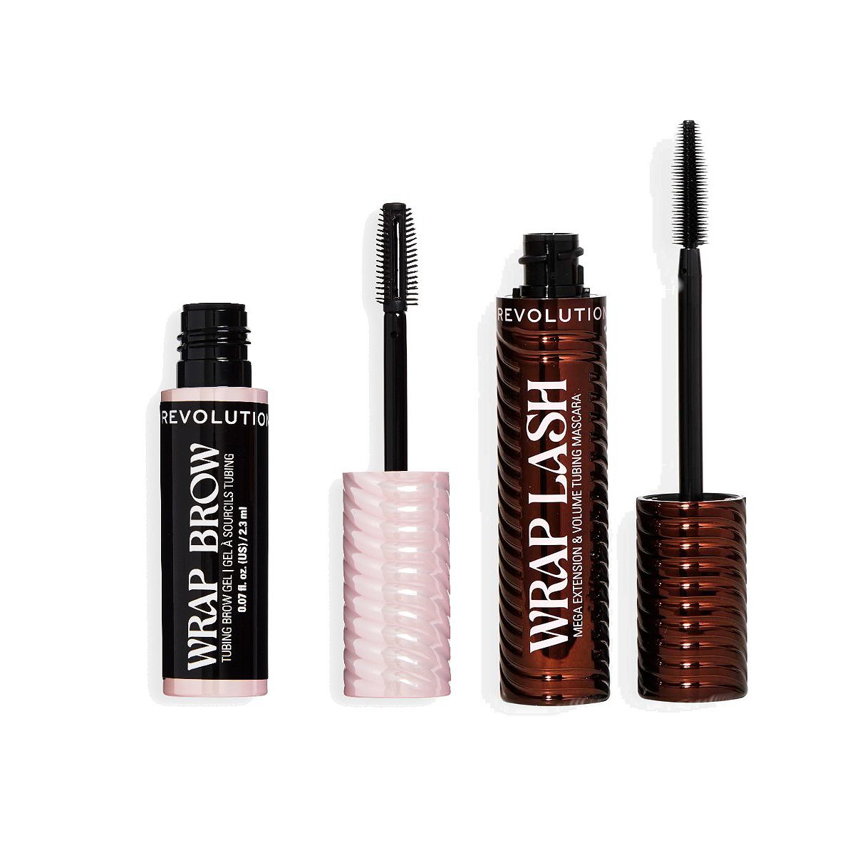 Revolution Beauty Revolution Wrap Tubing Mascara Brow Duo Brown/ebony