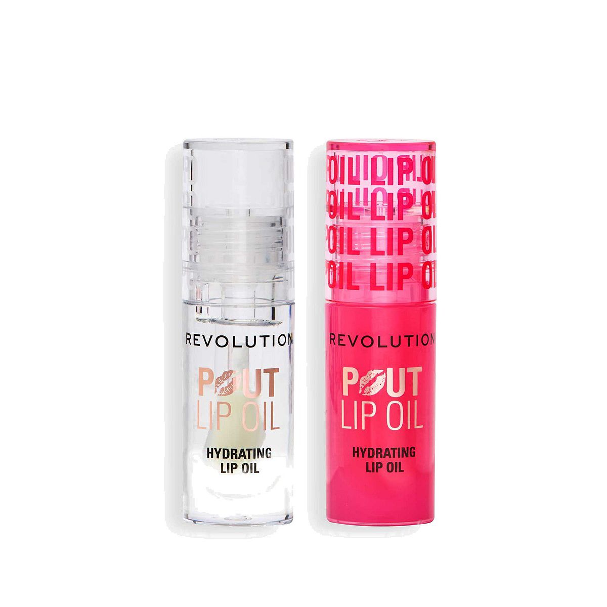 Revolution Beauty Revolution Pout Lip Oil Duo Lychee Watermelon