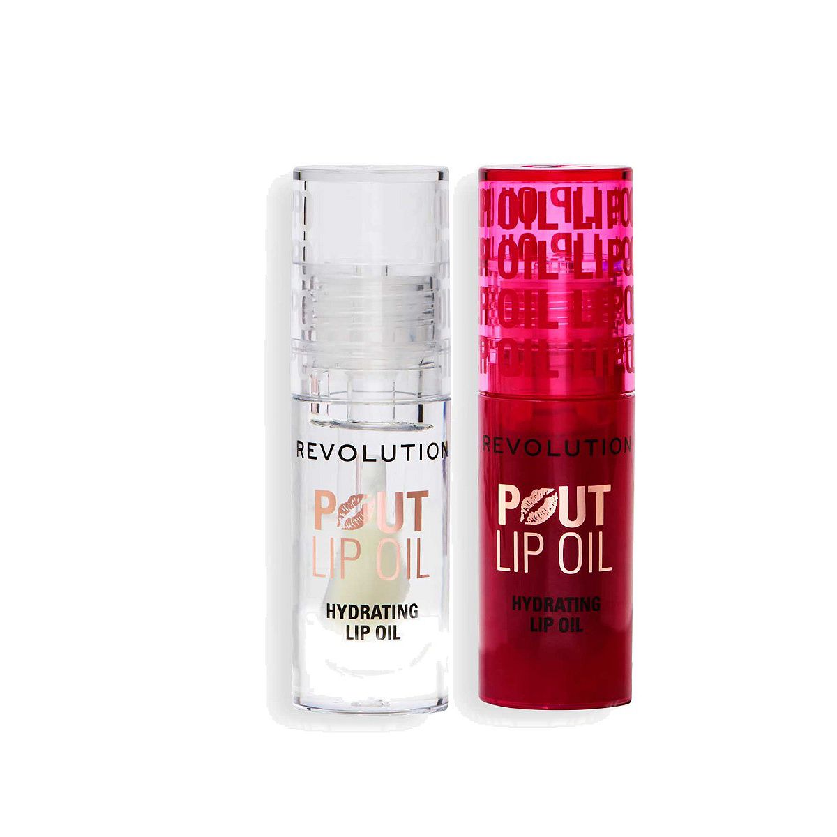 Revolution Beauty Revolution Pout Lip Oil Duo Lychee Cherry
