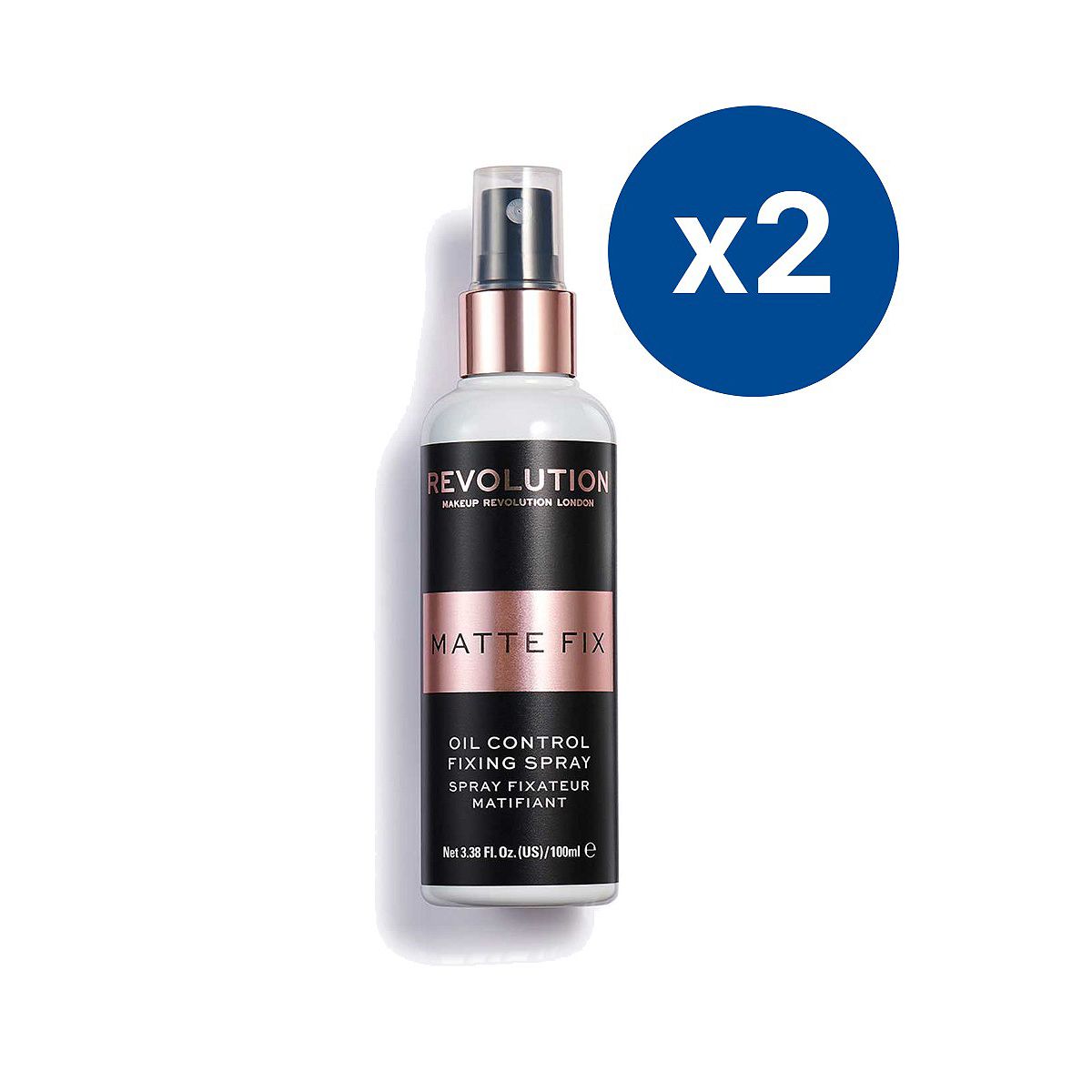 Revolution Beauty Revolution Professional Oil Control Fixing Spray Duo