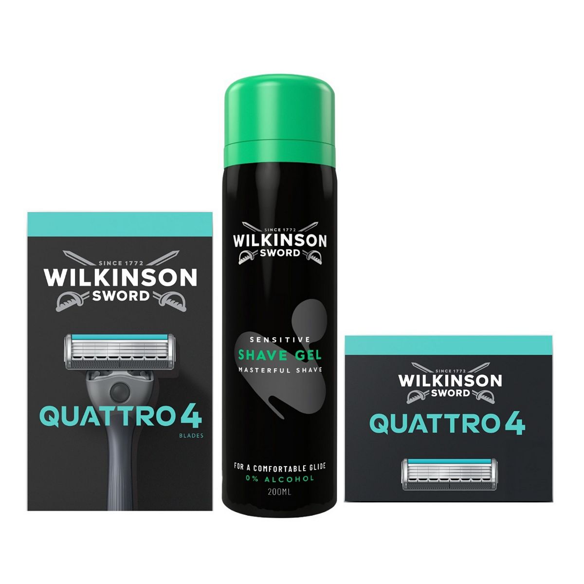 Wilkinson Sword Quattro Shave Bundle