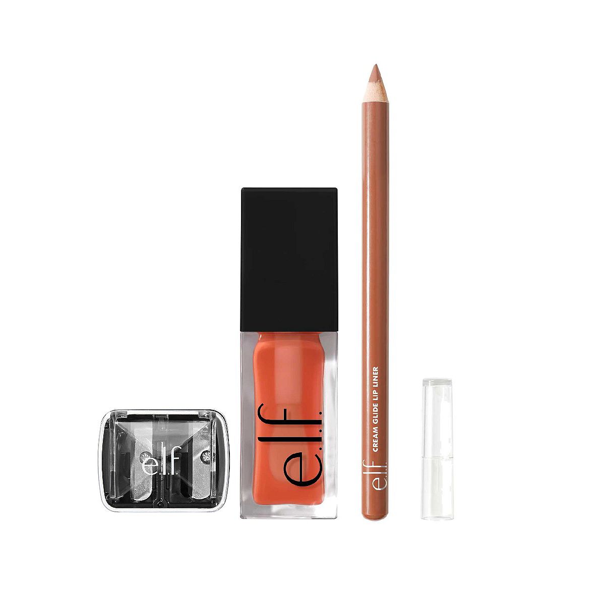 Elf E.l.f. Glow Reviver Lip Oil Coral Fixation Bundle