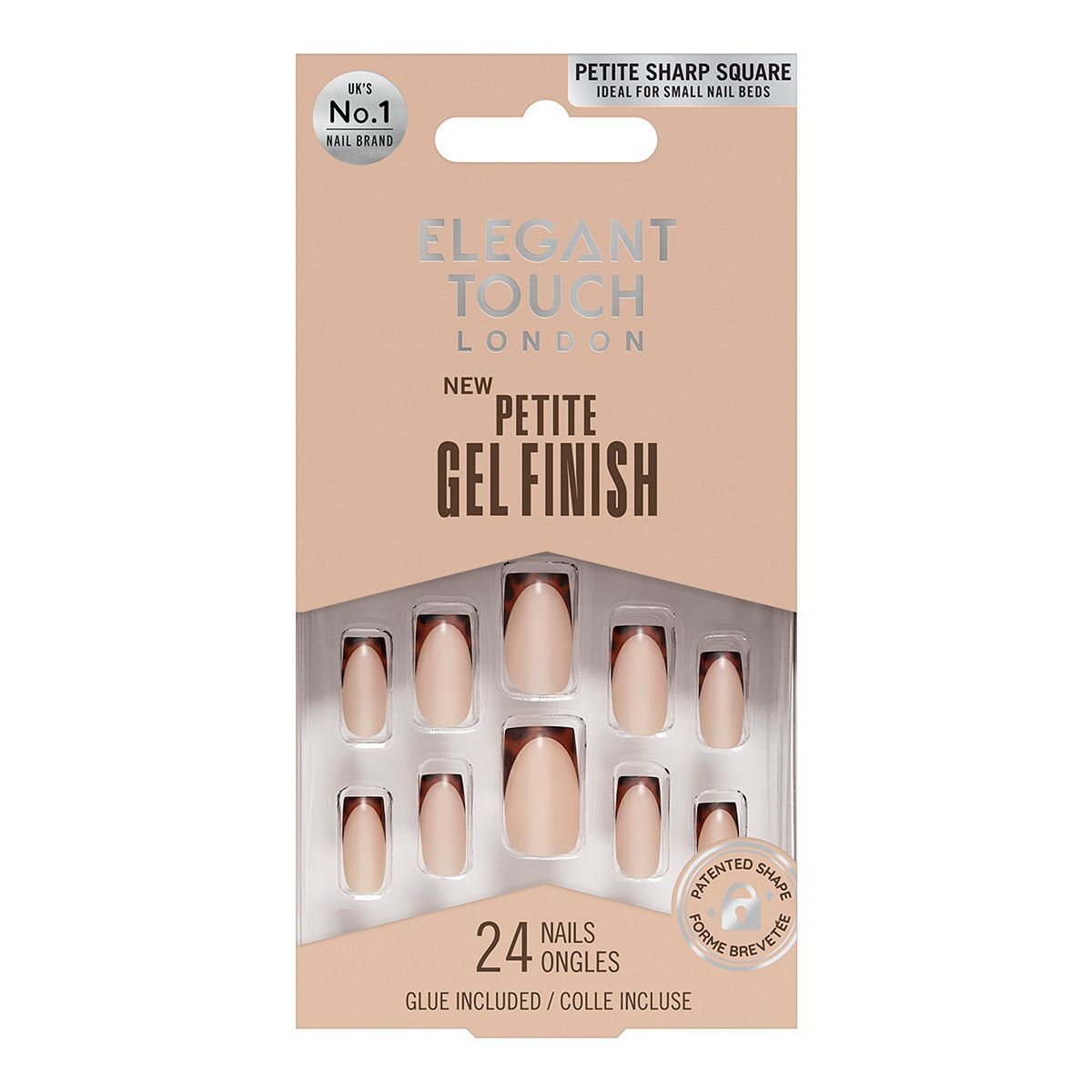 Elegant Touch Petite Nails Espresso Shell