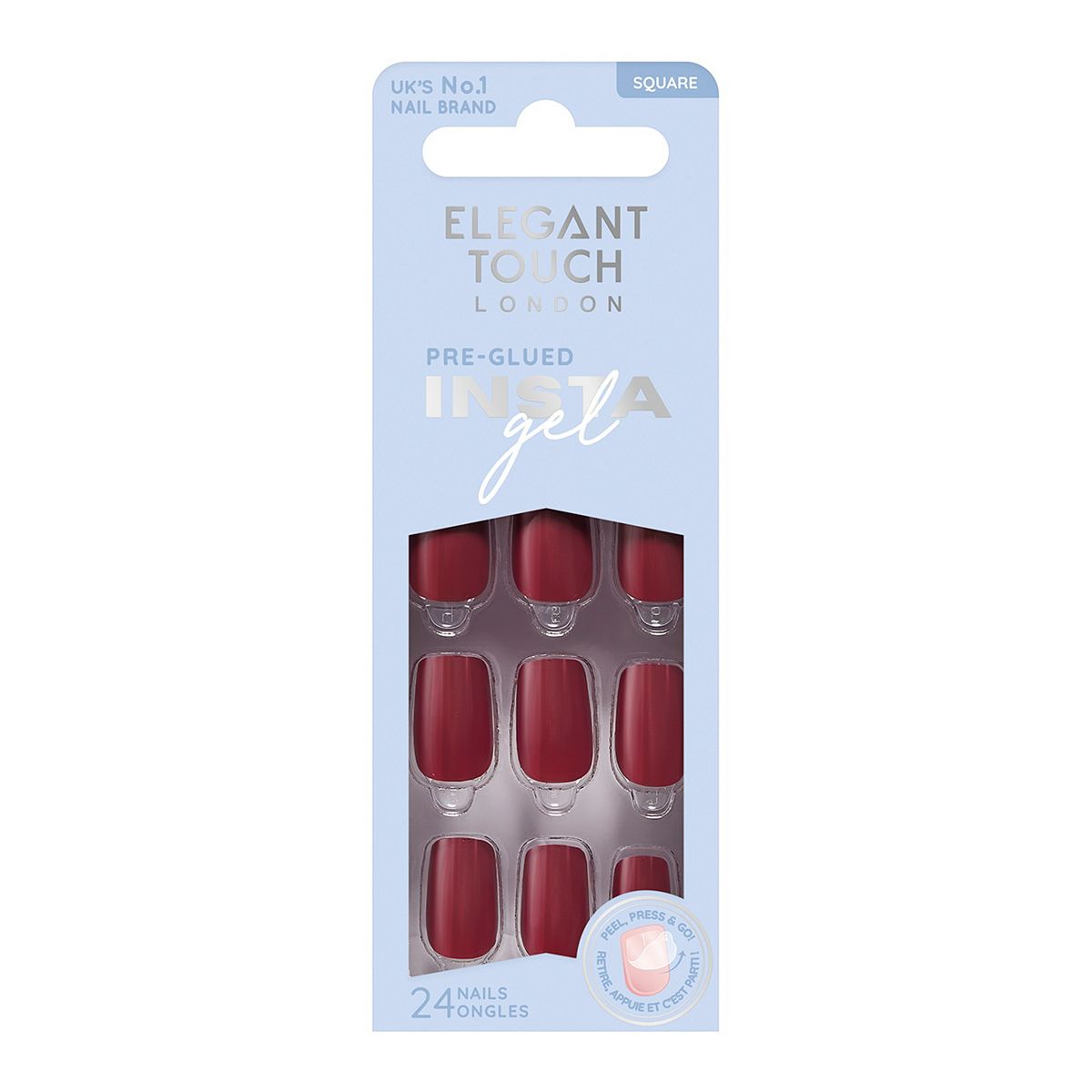 Elegant Touch Insta-Gel Pre-Glued Nails Belgravia