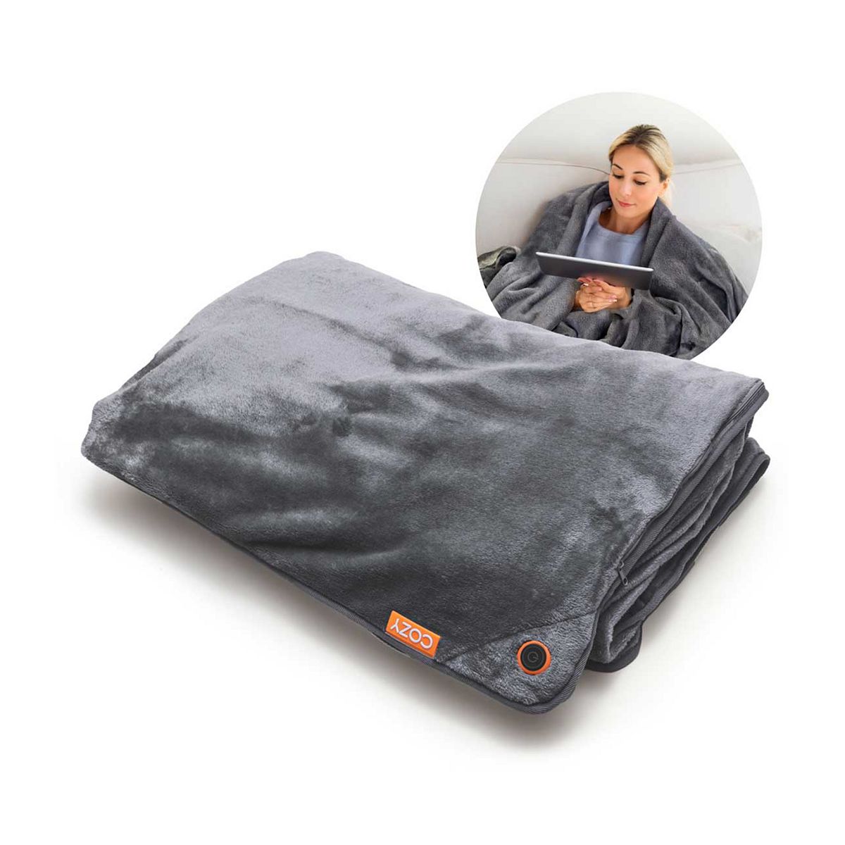 Cozy Wireless Rechargeable Snuggle Blanket & Heated Throw