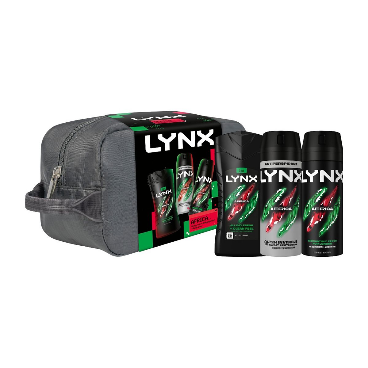 Lynx Africa Washbag Gift Set