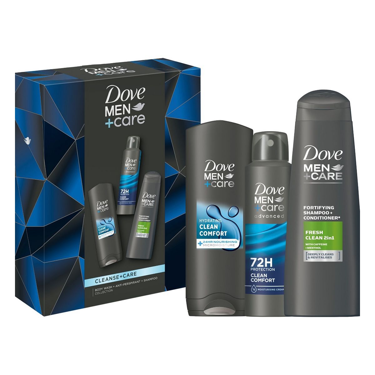 Dove Men + Care Clean Comfort Trio Gift Set