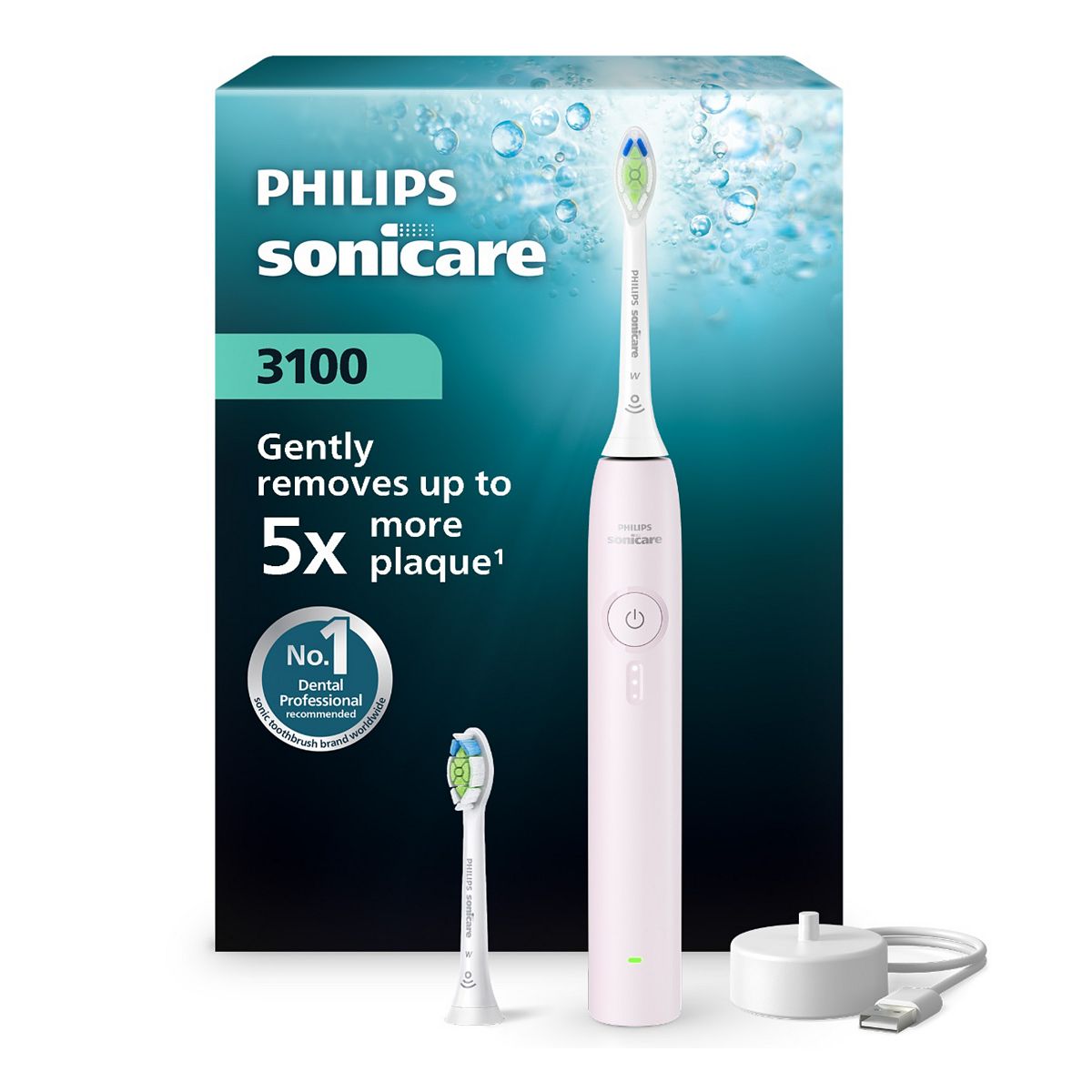 Philips Sonicare 3100 Electric Toothbrush Pink Hx4032/03