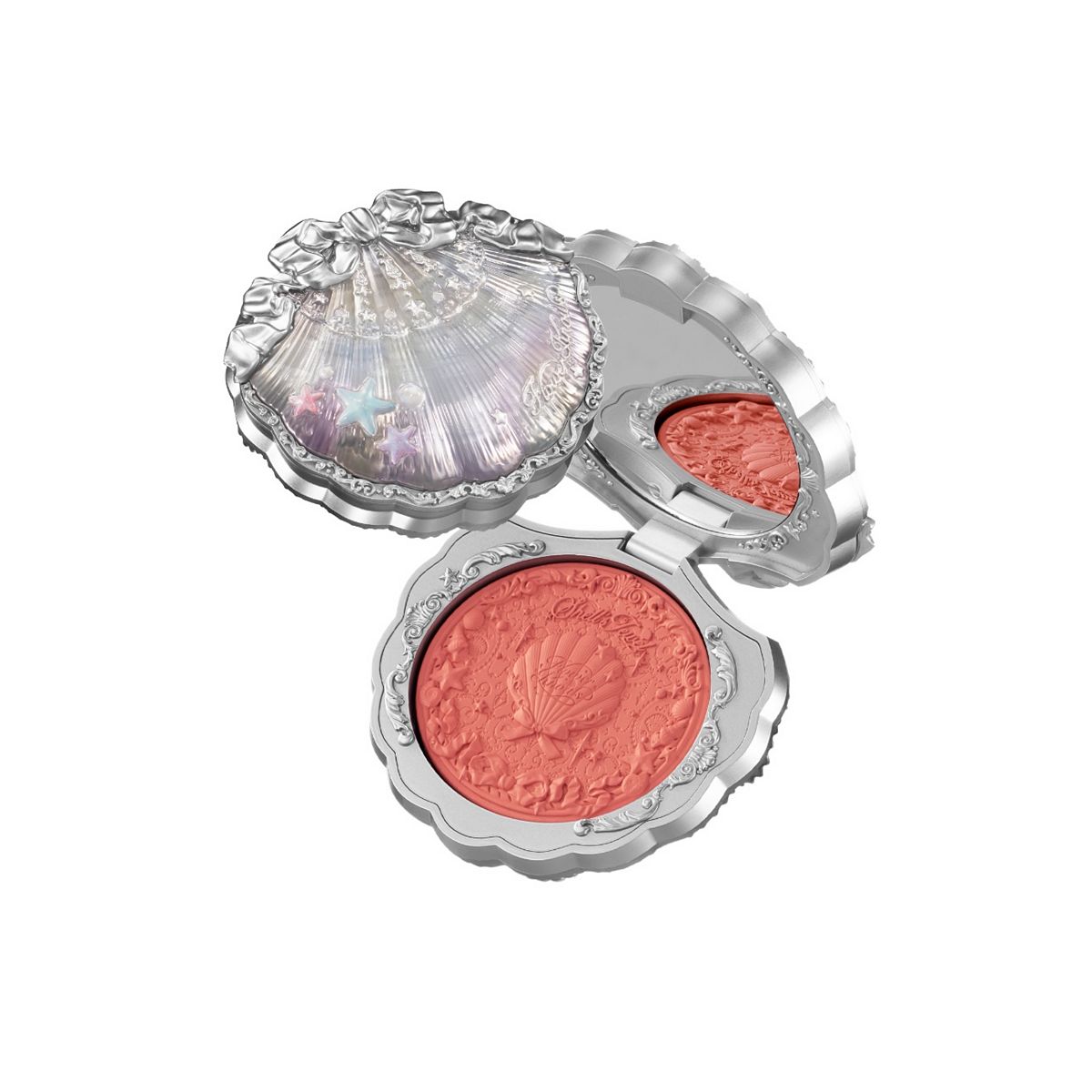 Flower Knows Shell's Jewel Collection Silk Satin Blush S01 Sunkissed Coral 5g