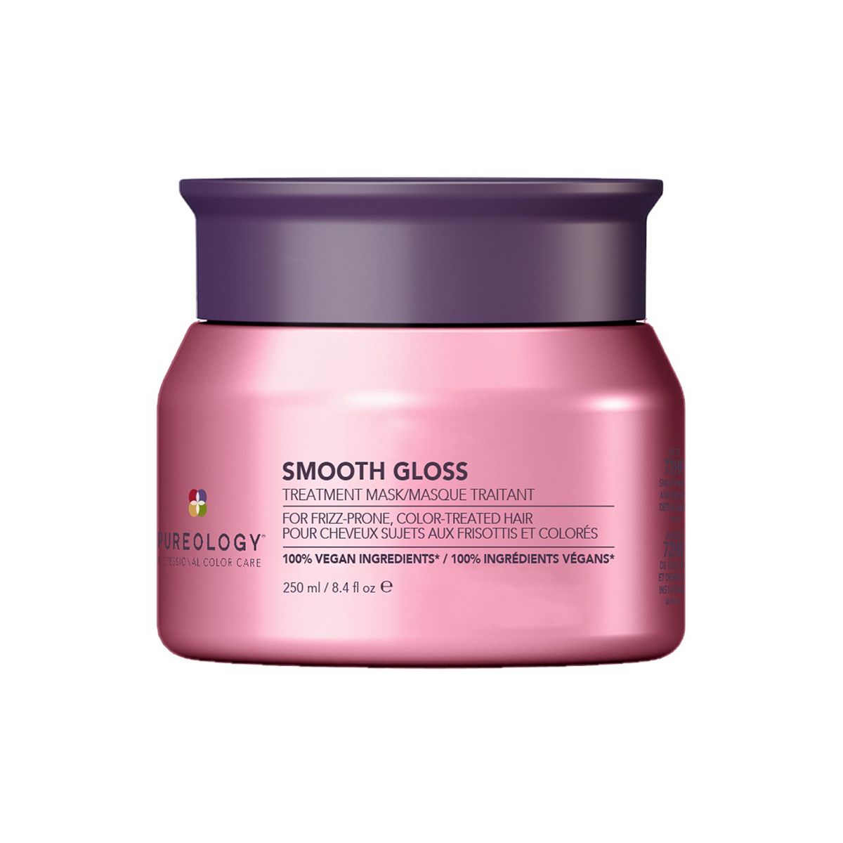 Pureology Smooth Gloss Treatment Mask. Luxurious, Creamy Mask Transforms Frizz-Prone, Color-Treated Hair250 ml, 250ml