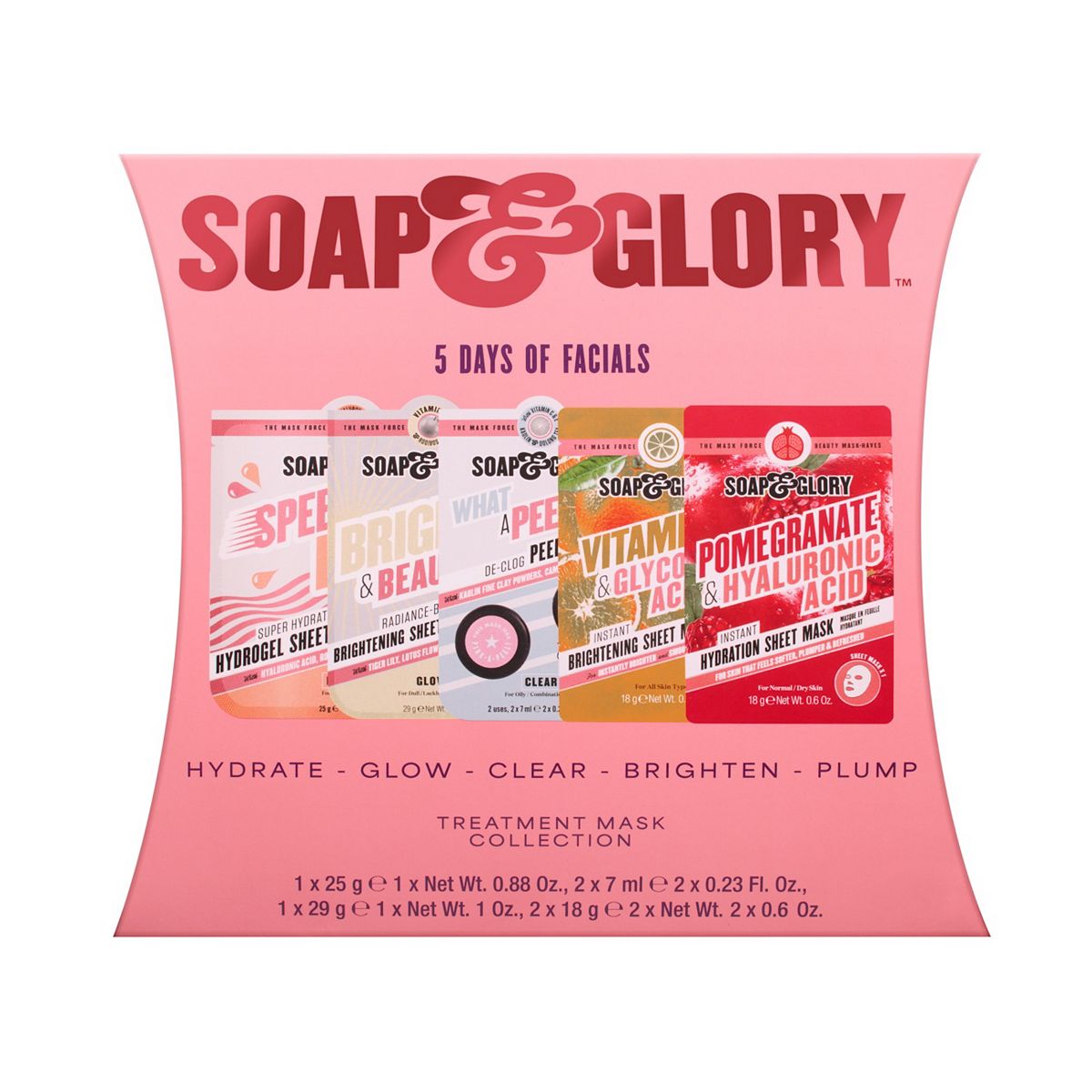 Soap & Glory 5 Days Of Facials Face Mask Gift Set