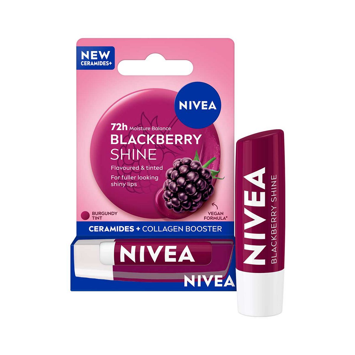 Nivea Lip Care Blackberry Shine 4.8G
