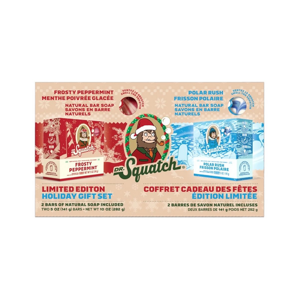 Dr Squatch Christmas Limited Edition Duo Soap Set 344g