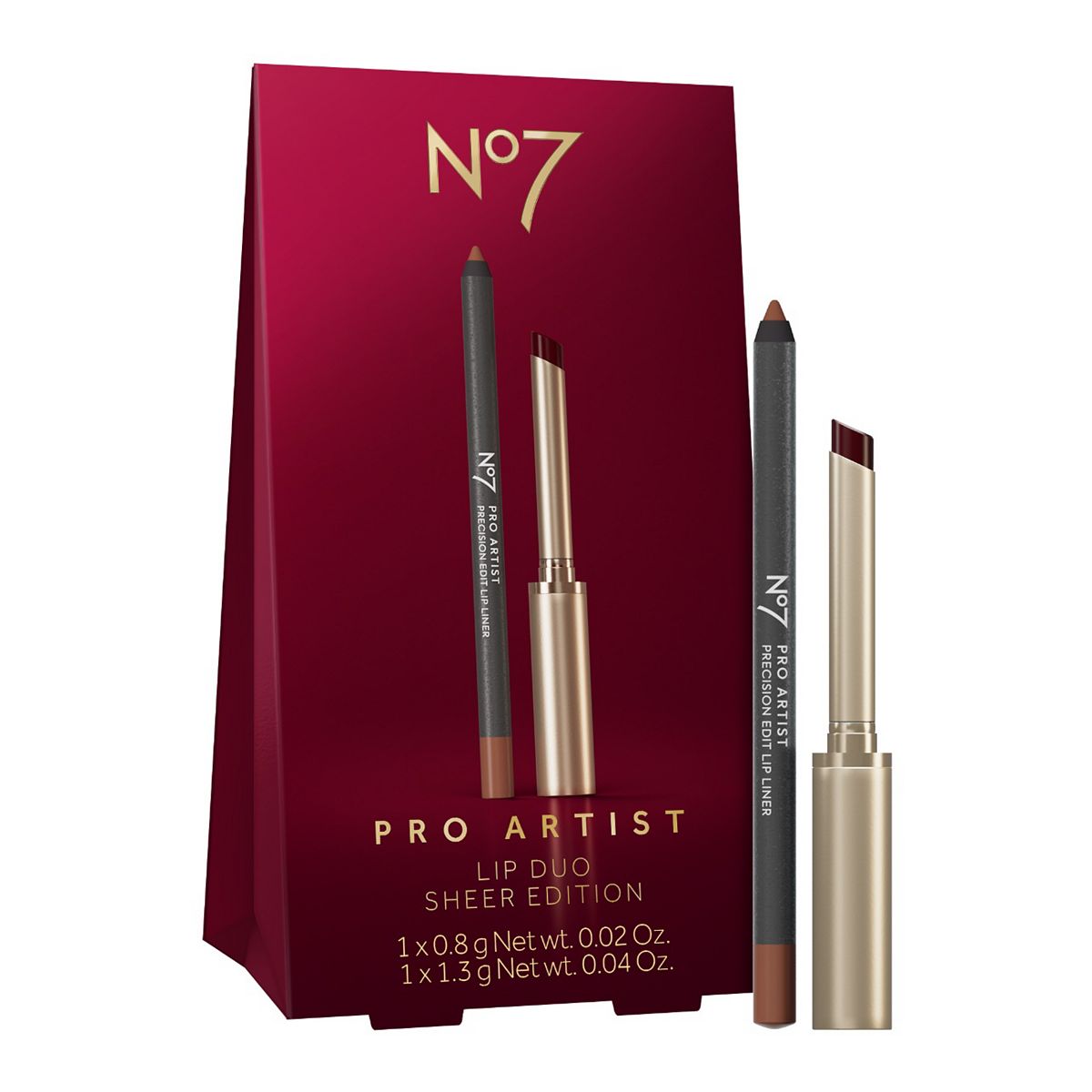 No7 Pro Artist Lip Duo Sheer Edition