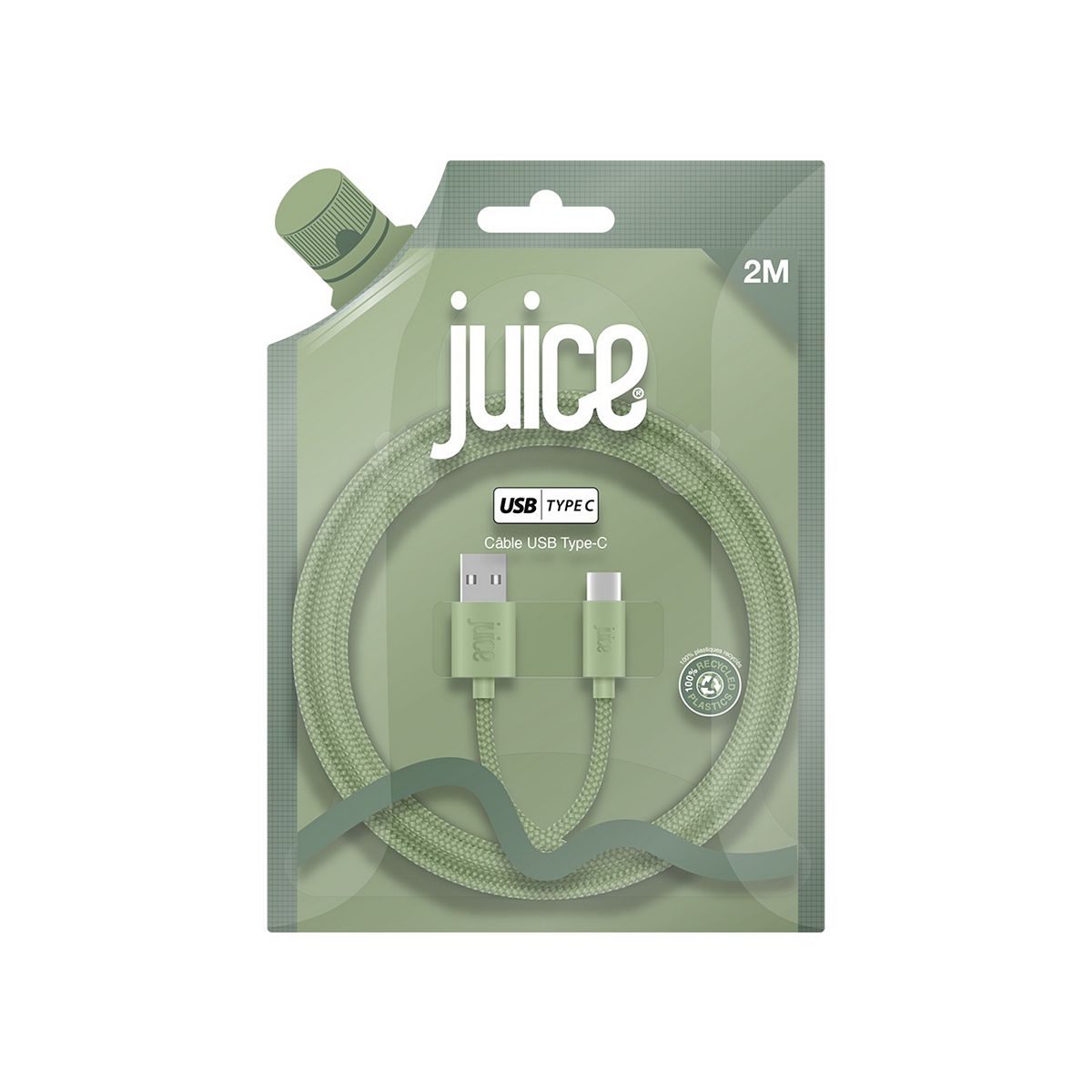 Juice Type C 2M Round Cable Sage