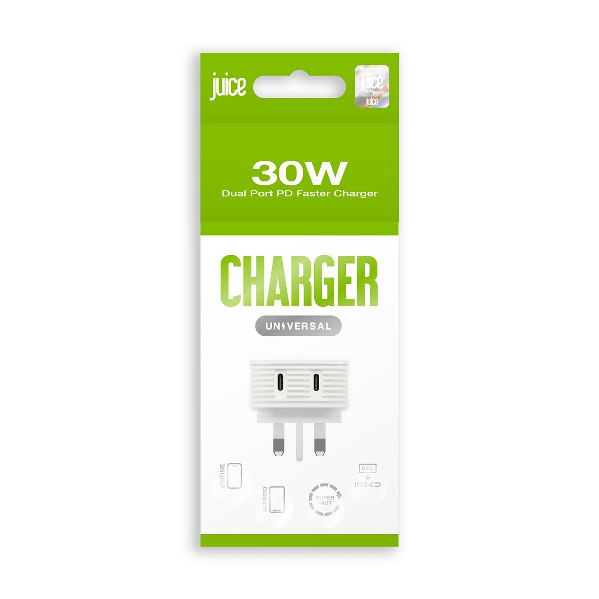 Juice Mains Plug 30W Dual Port