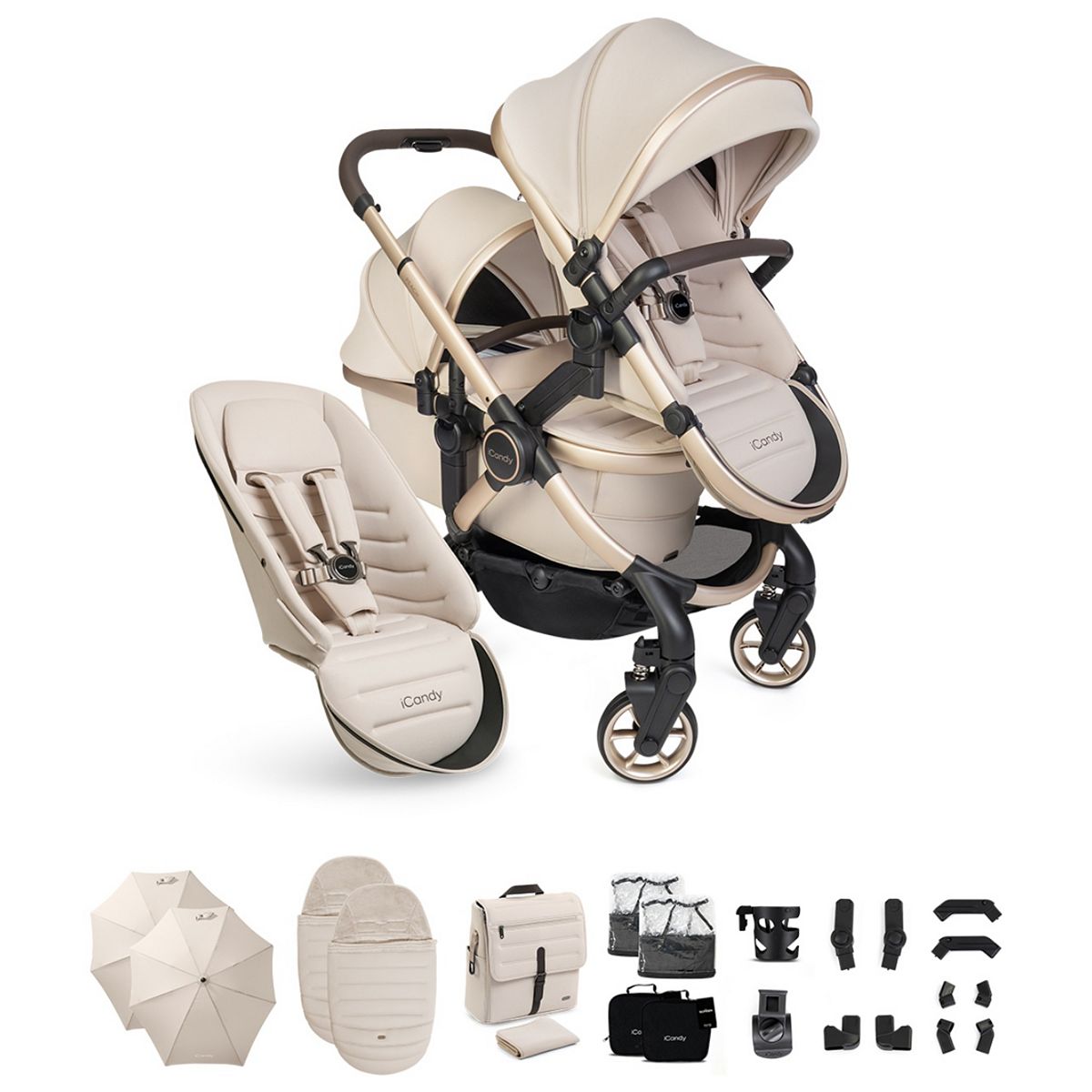 Icandy Peach 8 Biscotti Complete Bundle Double