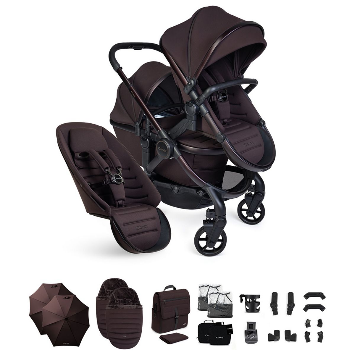 Icandy Peach 8 Coffee Bean Complete Bundle Double