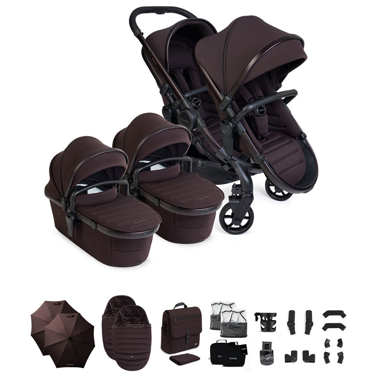 Icandy Peach 8 Coffee Bean Complete Bundle Twin