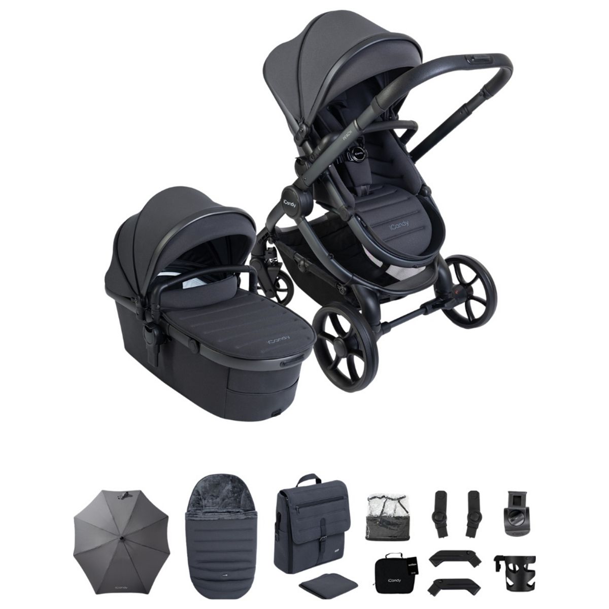 Icandy Peach 8 Grey Complete Bundle