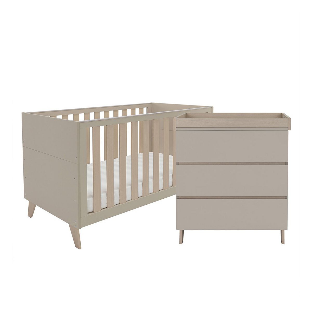 Babymore Dante 2 Piece Nursery Room Set Cashmere