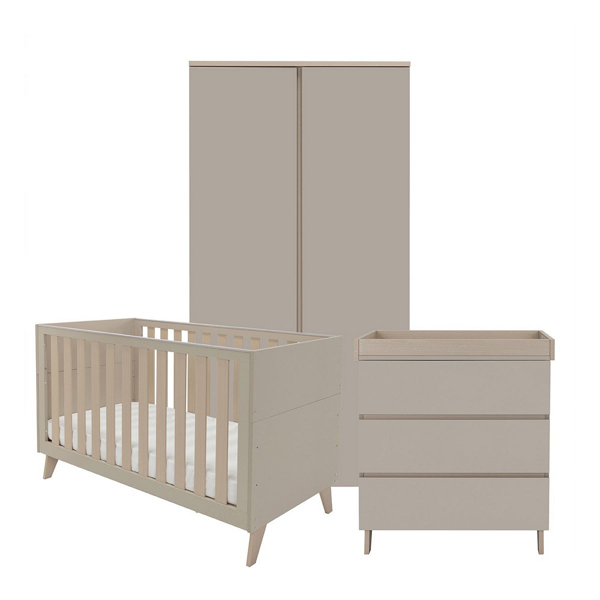 Babymore Dante 3 Piece Nursery Room Set Cashmere