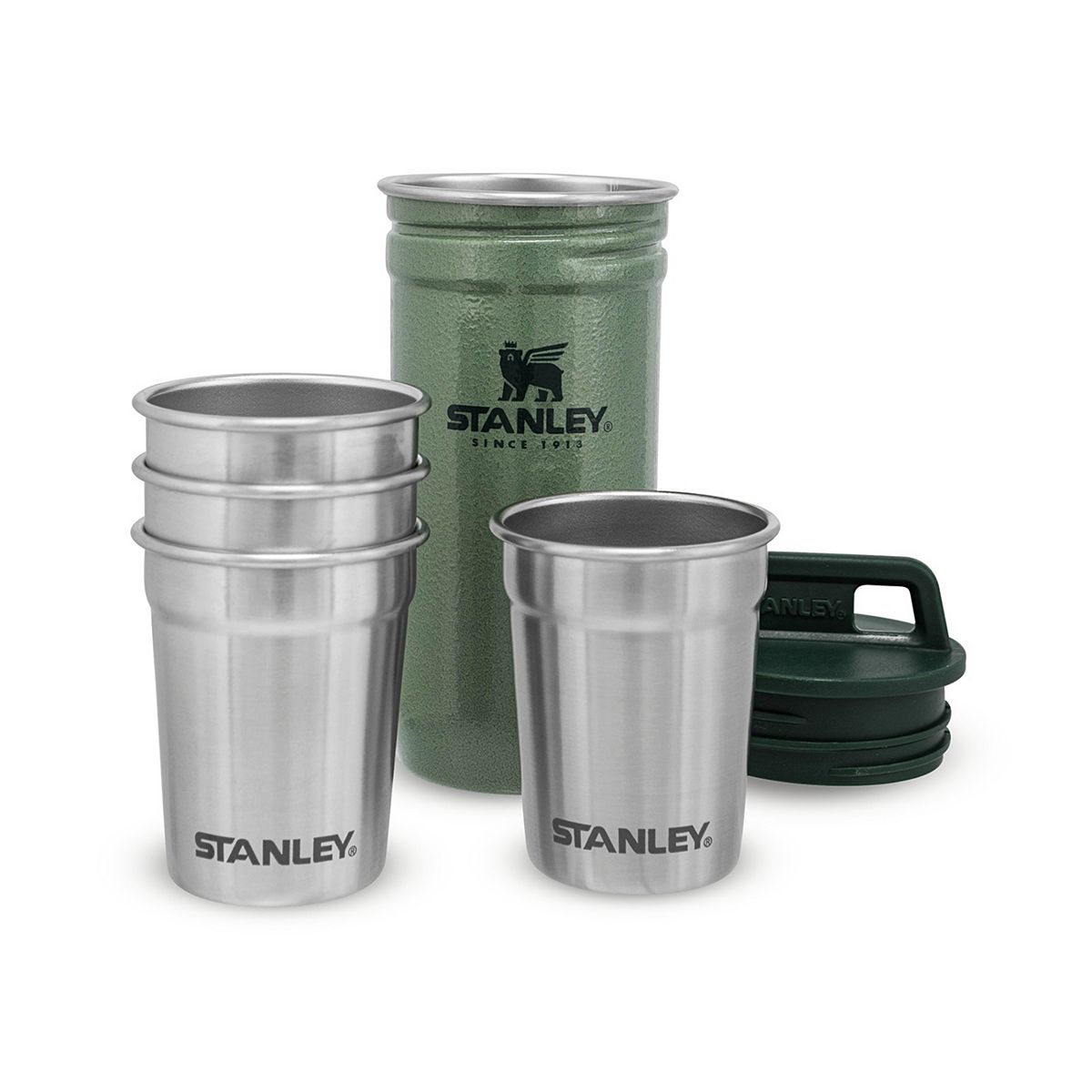 Stanley The Pre-Party Shot Glass Set Hammertone Green