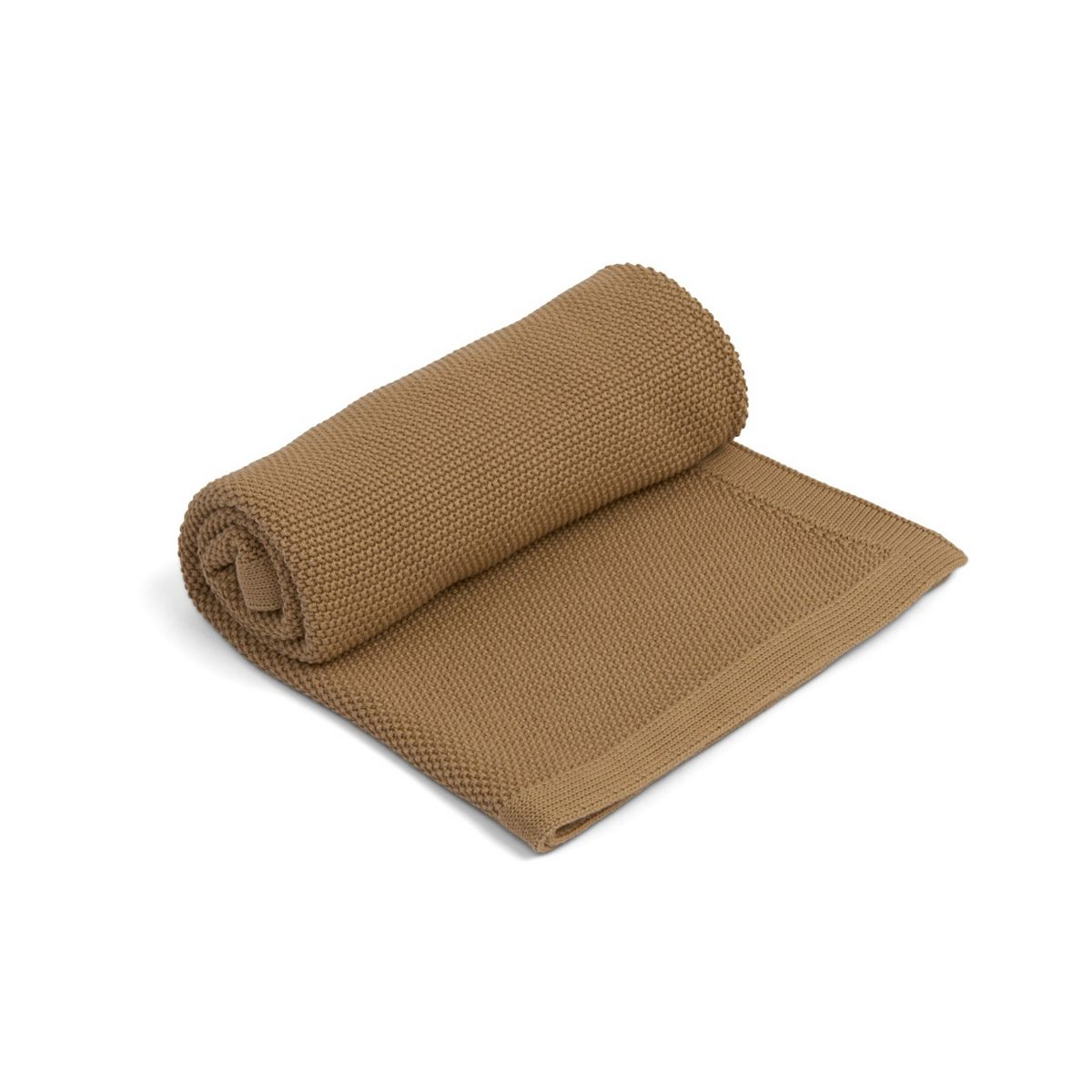 Clair De Lune Organic Knitted Blanket Biscuit