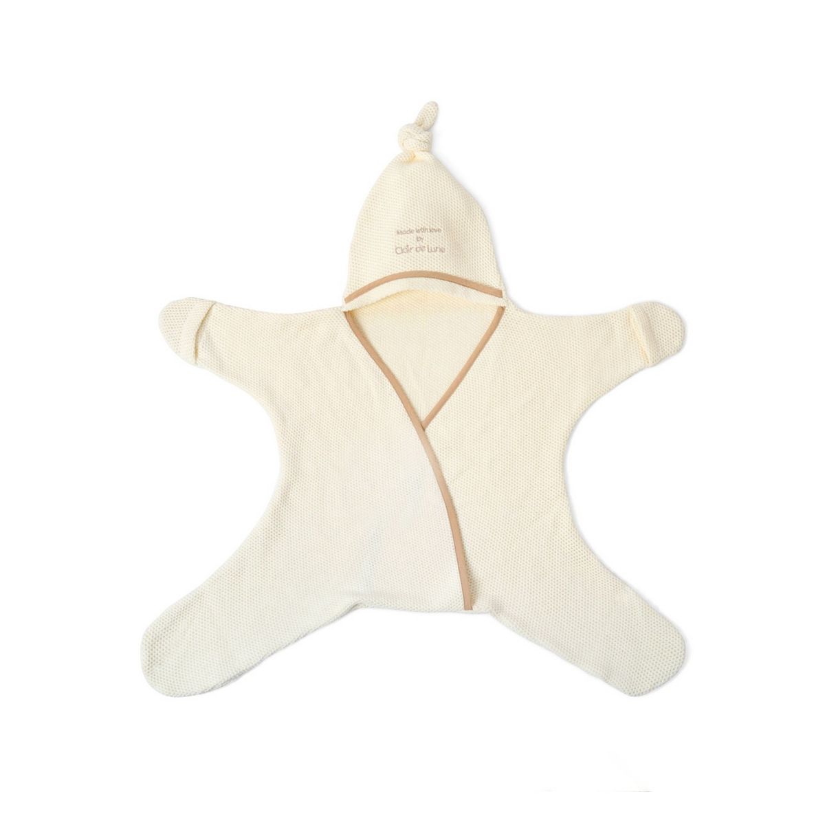 Clair De Lune Organic Star Mesh Wrap 6-12 Months Cream
