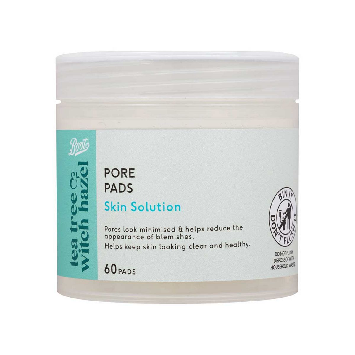 Boots Tea Tree & Witch Hazel Exfoliating Pads 60S