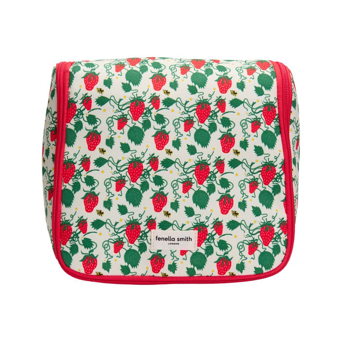 Fenella Smith Strawberry Daze Lyla Hanging Washbag Toiletry Bag