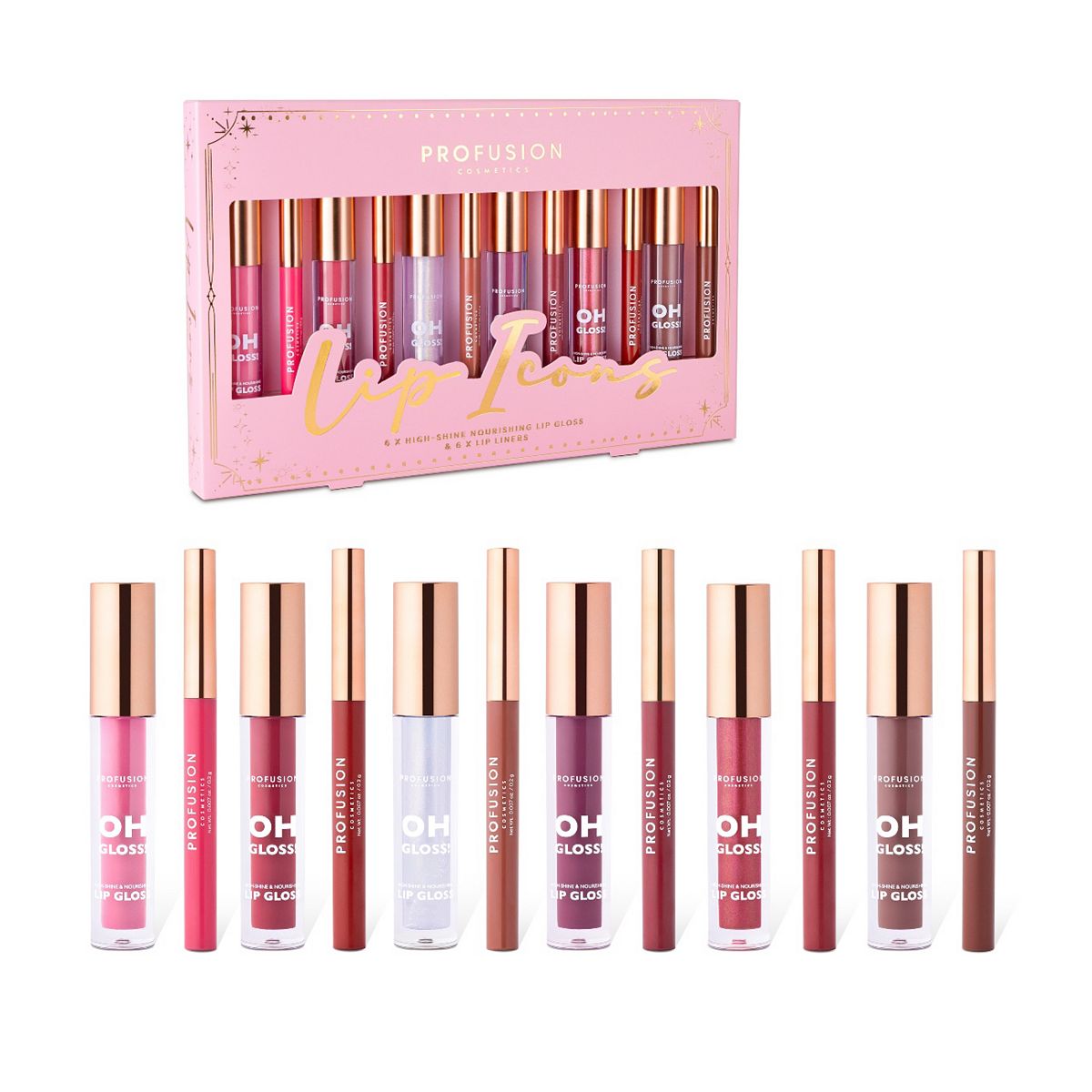 Profusion Lip Icons 12 Piece Set