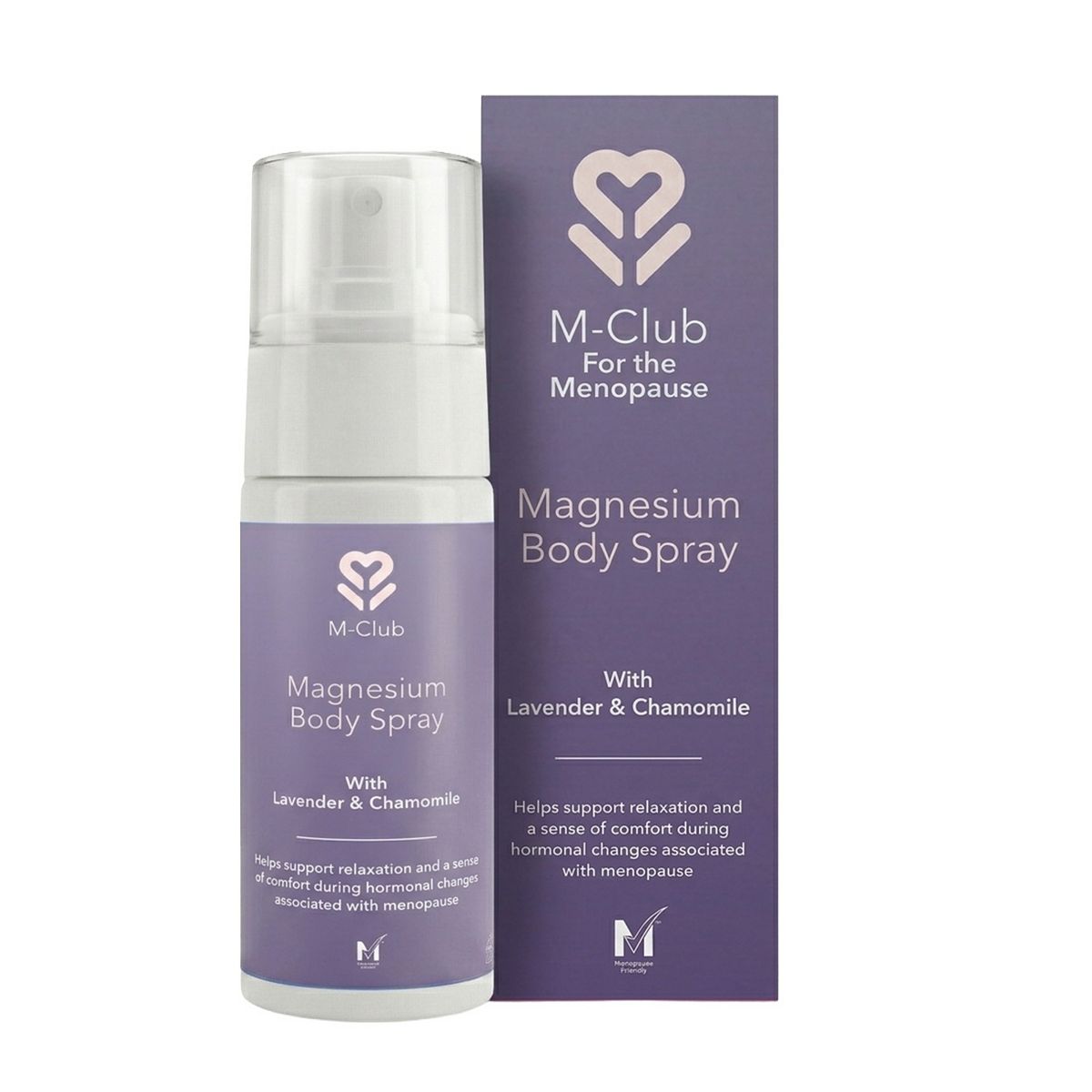 M-club Magnesium Body Spray For Menopause - Cooling With Lavender & Chamomile Legs, Joints Muscles, 100ml
