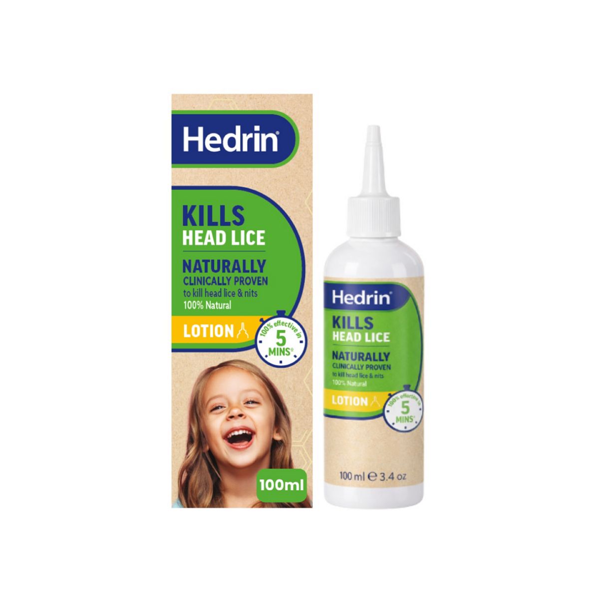Hedrin Kills Head Lice Naturally Lotion 100ml