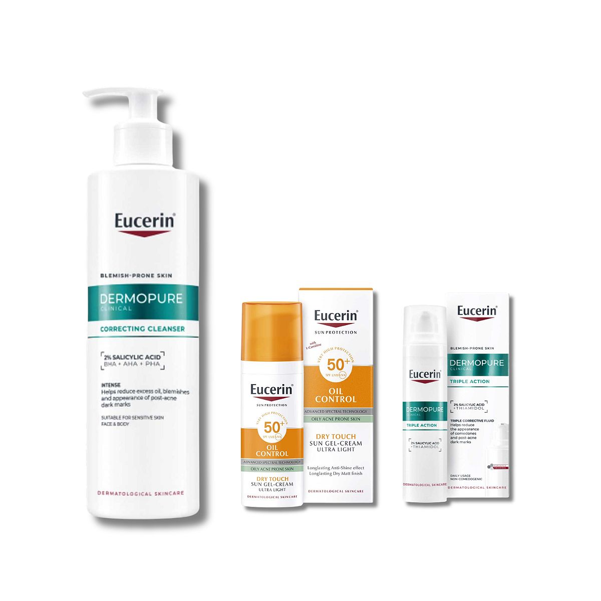 Eucerin Correcting Cleanser, Serum & Spf50