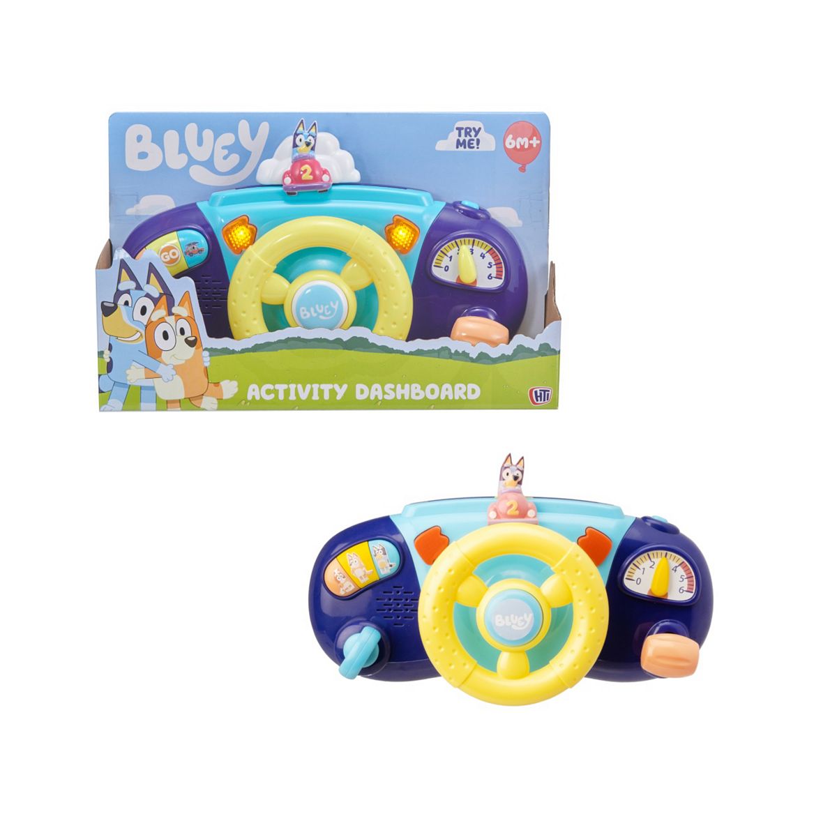 Bluey Driver Dashboard Interactive Pretend-Play Toy With Steering Wheel And Sounds - Image 5