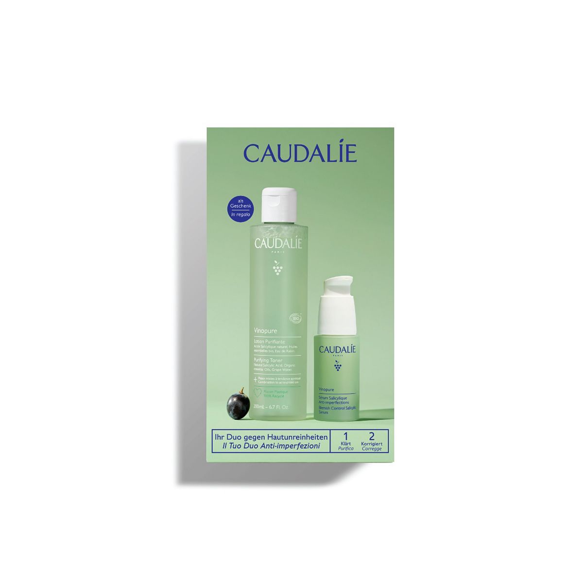 Caudalie Vinopure Clear Skin Tone & Treat Set