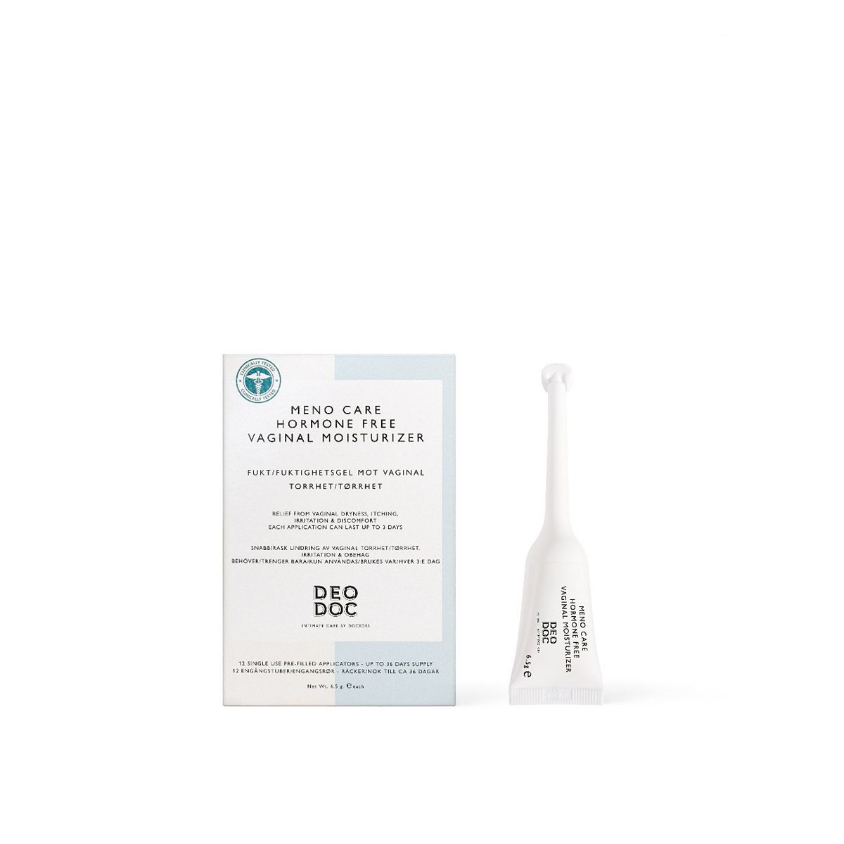 Deo Doc Deodoc Menocare Hormone Free Vaginal Moisturiser 12 Sticks X 6.5G. 78G Total