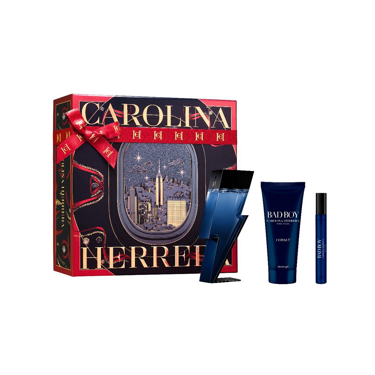 Carolina Herrera Bad Boy Cobalt Eau De Parfum 50ml Gift Set