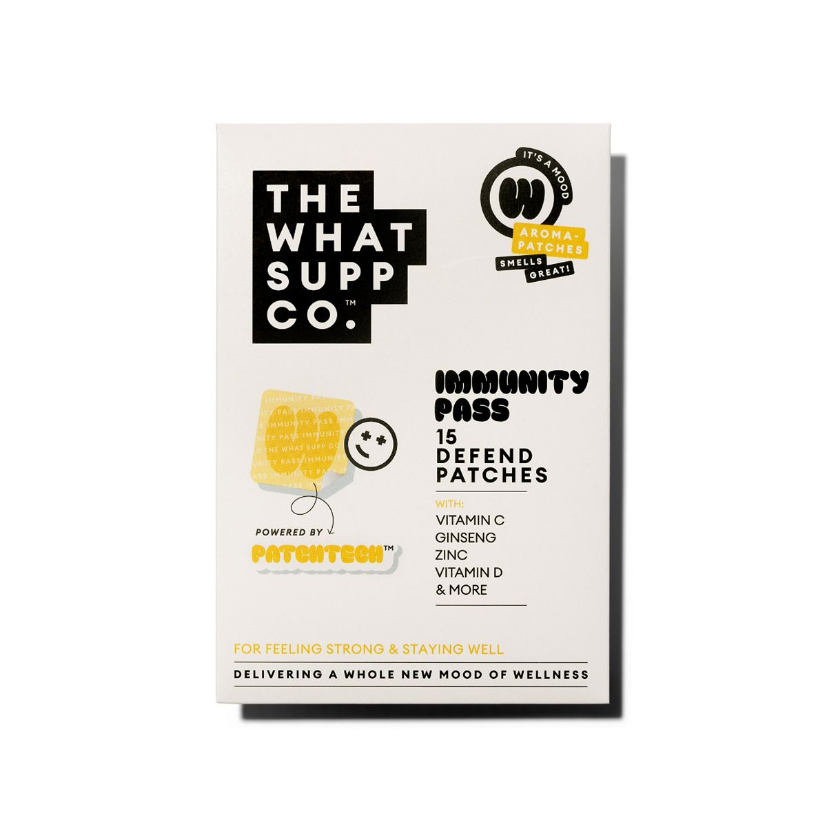 The What Supp Co. Immunity Pass Defend Patches Pack Of 15