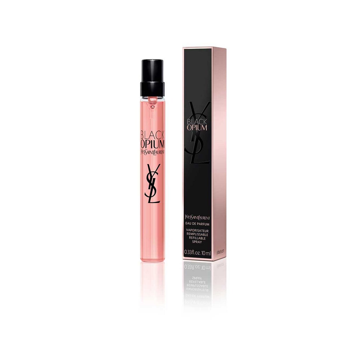 Yves Saint Laurent Ysl Black Opium Eau De Parfum 10Ml Ambery Floral Fragrance For Her