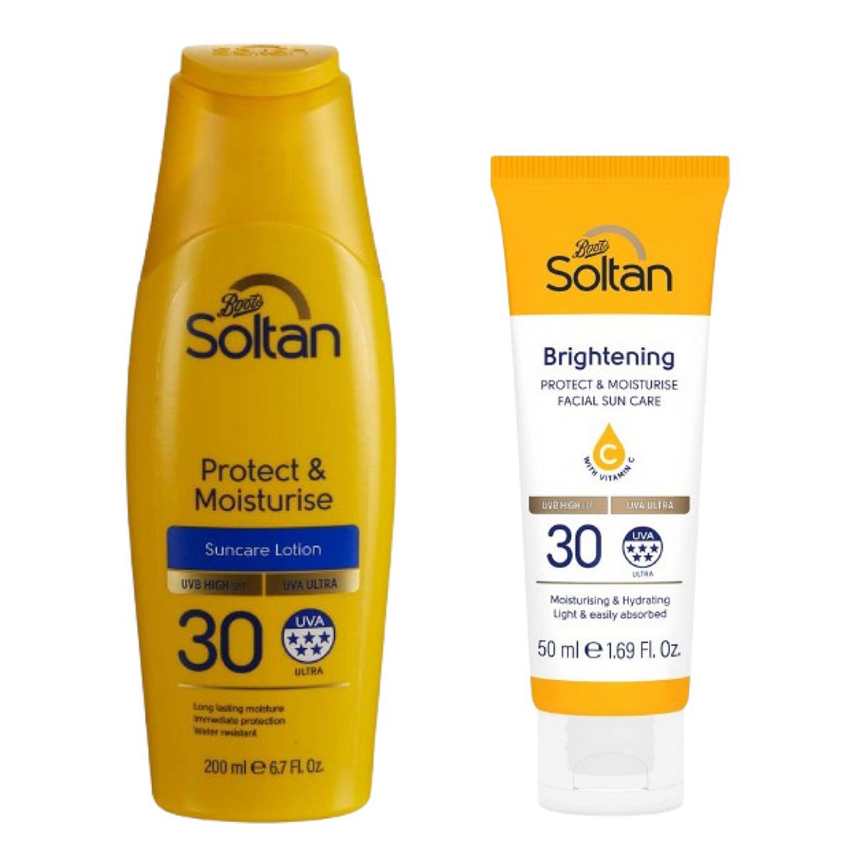 Soltan Protect & Moisturise Face Body Lotion Duo - Spf30 Br/>