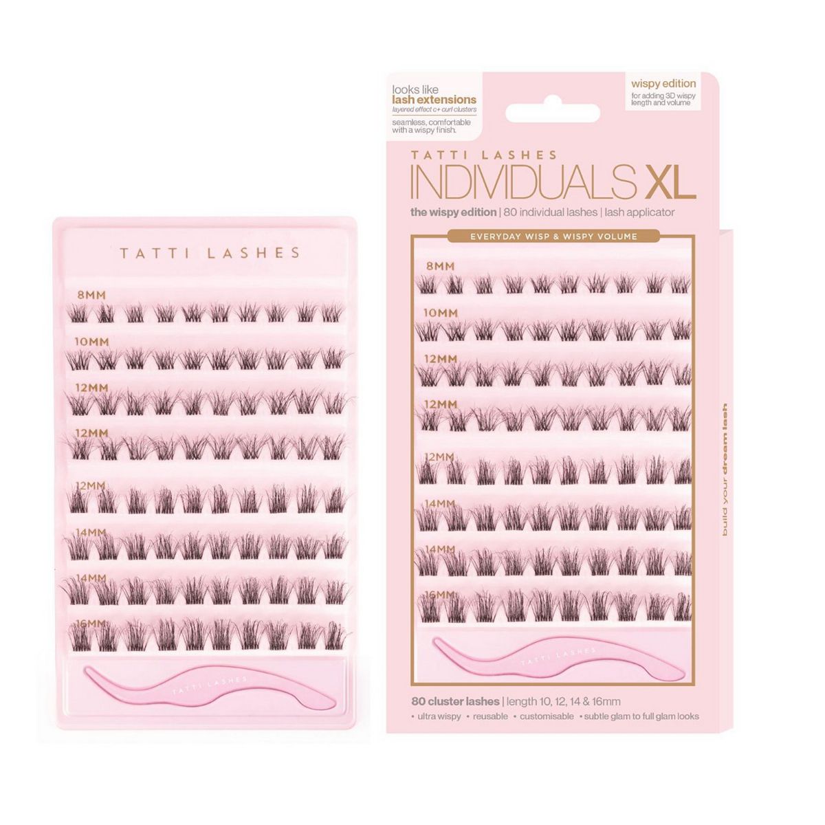 Tatti Lashes Everyday Wisp & Wispy Volume Xl Individual Clusters 80S