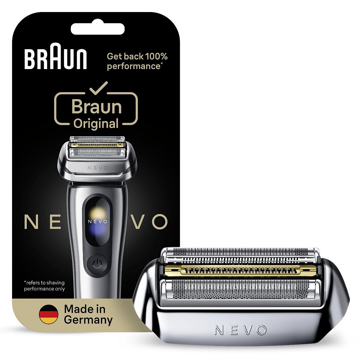 Braun Nevo Electric Shaver Original Replacement Head Silver