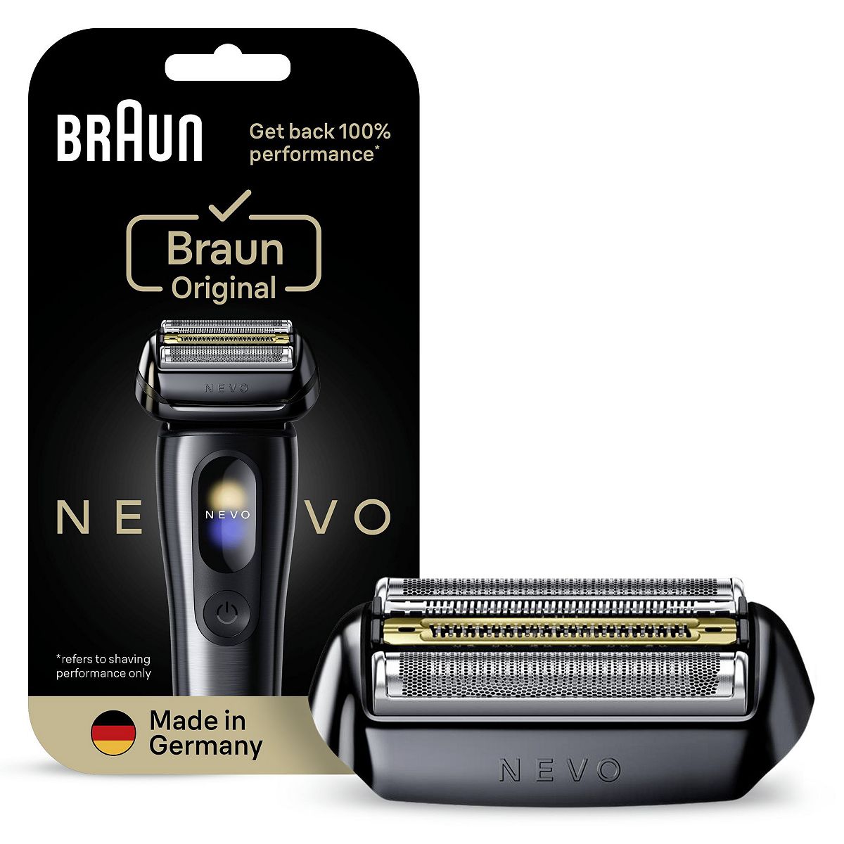 Braun Nevo Electric Shaver Original Replacement Head Black