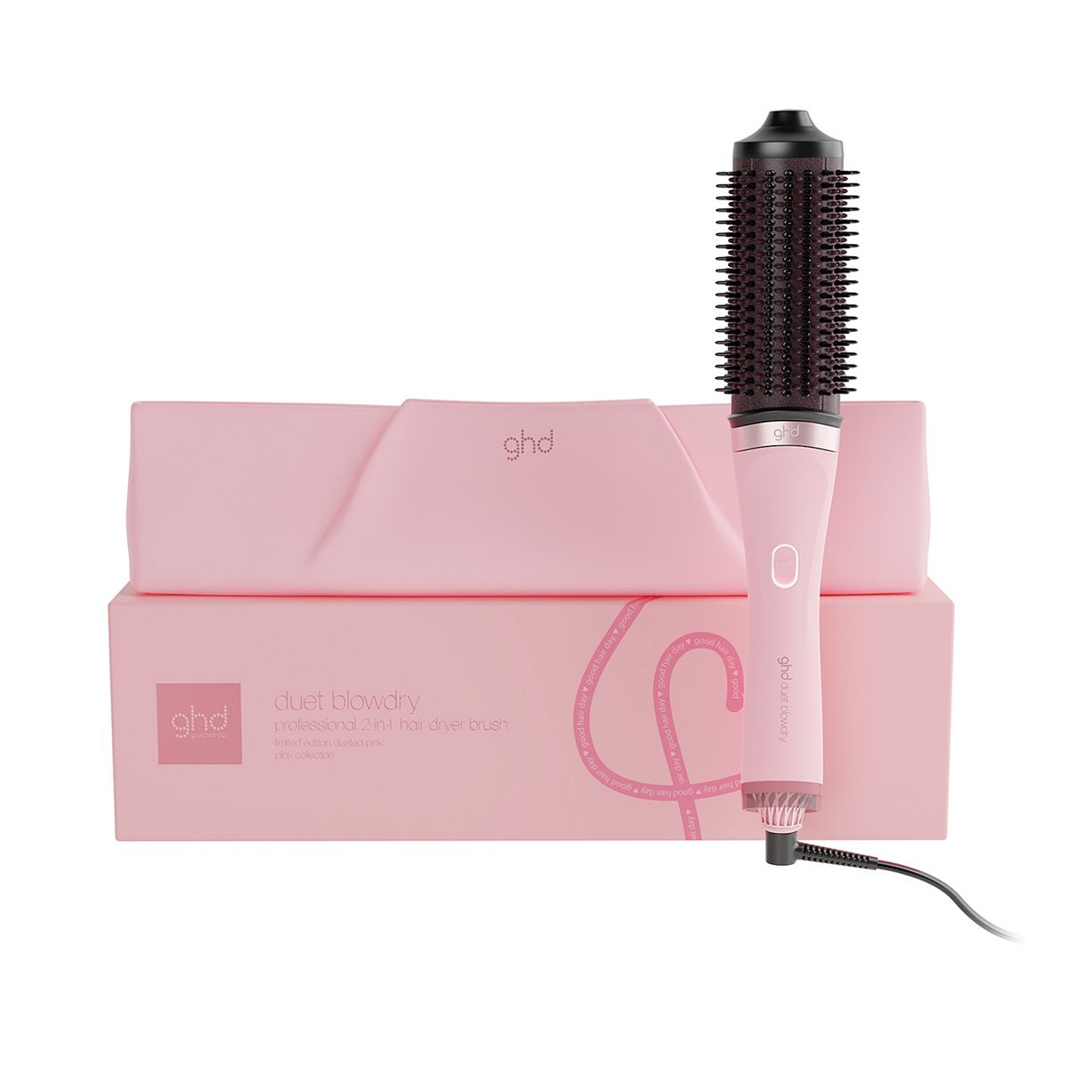 Ghd Duet Blowdry Limited Edition Hair Dryer Brush In Dusted Pink